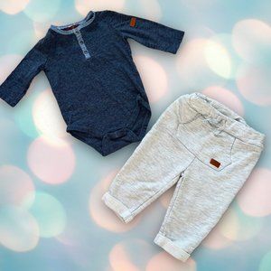 7 For All Mankind Baby Boy’s Long Sleeve Outfit Size 3-6 Months